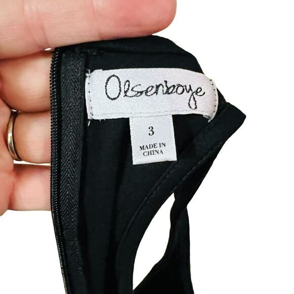 Olsenboye Black Racerback Dress Size 3 - Picture 3 of 5